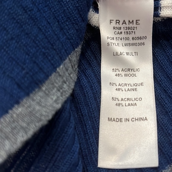 Frame Stripe Sweater in Lilac Multi - Picture 5 of 5